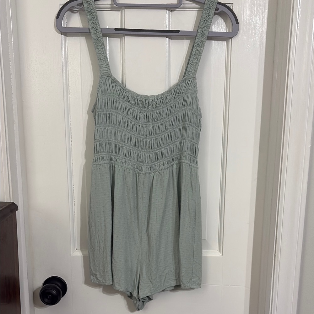 Sage Green Short Romper by Cousin Couture